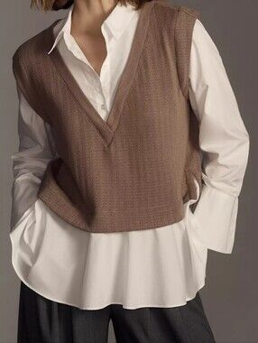 By Anthropologie Twofer Sweater Vest